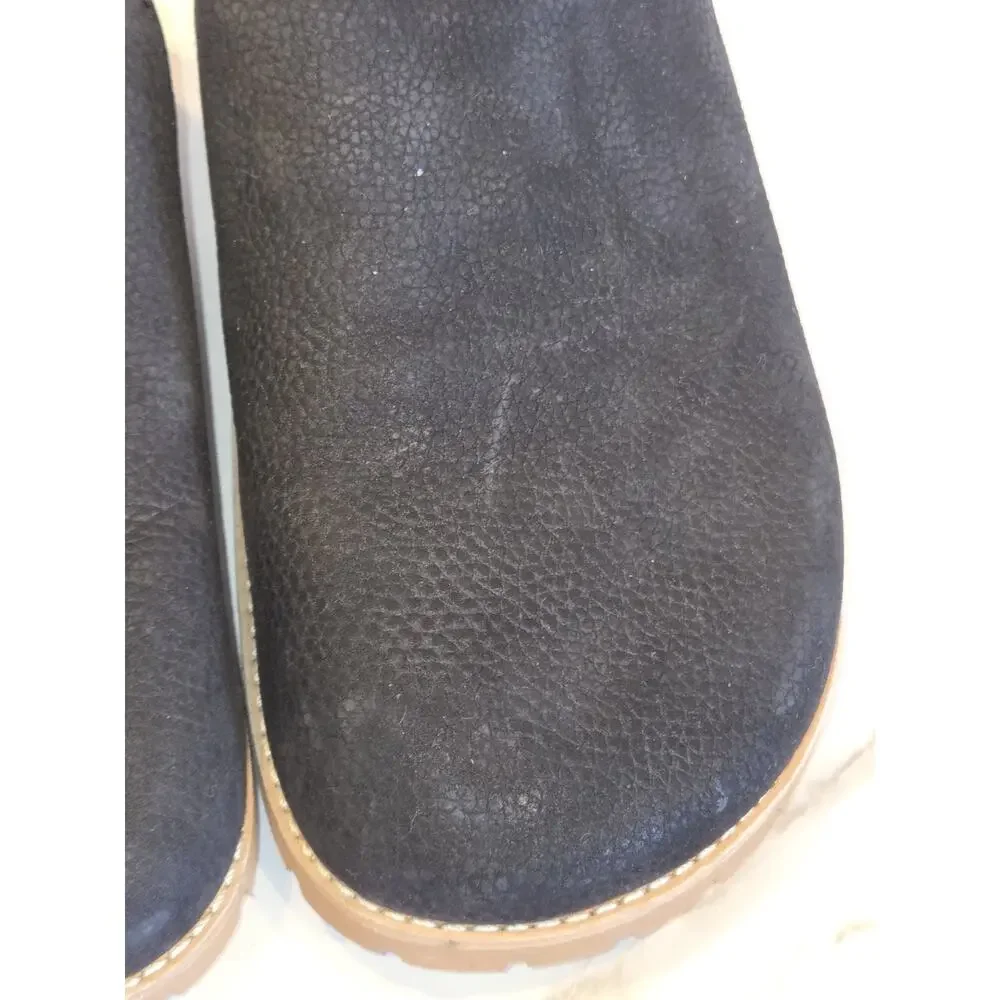 Madewell Layne Clog Mule True Black Nubuck Leather Slip On | 8 EUC Preppy Boho - Picture 14 of 16